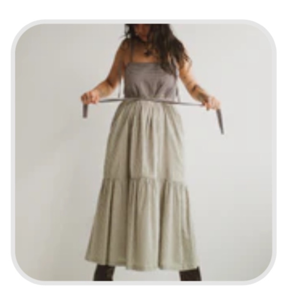 Ajaie alaie chica dress grass green brown gingham medium